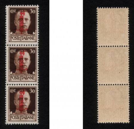 75 euros 30 Cent 1944 N RO 492 Republica Social Italiana 3 Sellos  